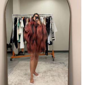 Gucci 100% real fur/silk coat authentic